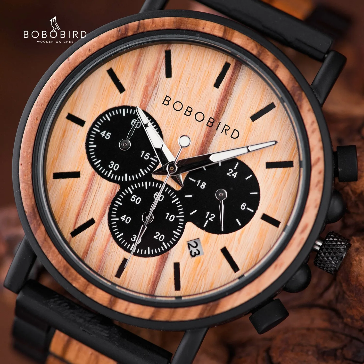Man Watch Luxury Men&#39;s Men Watches For Men Quartz Wristwatches Luminous Wood  Male Watch Chronograph Orologio Uomo Timepieces