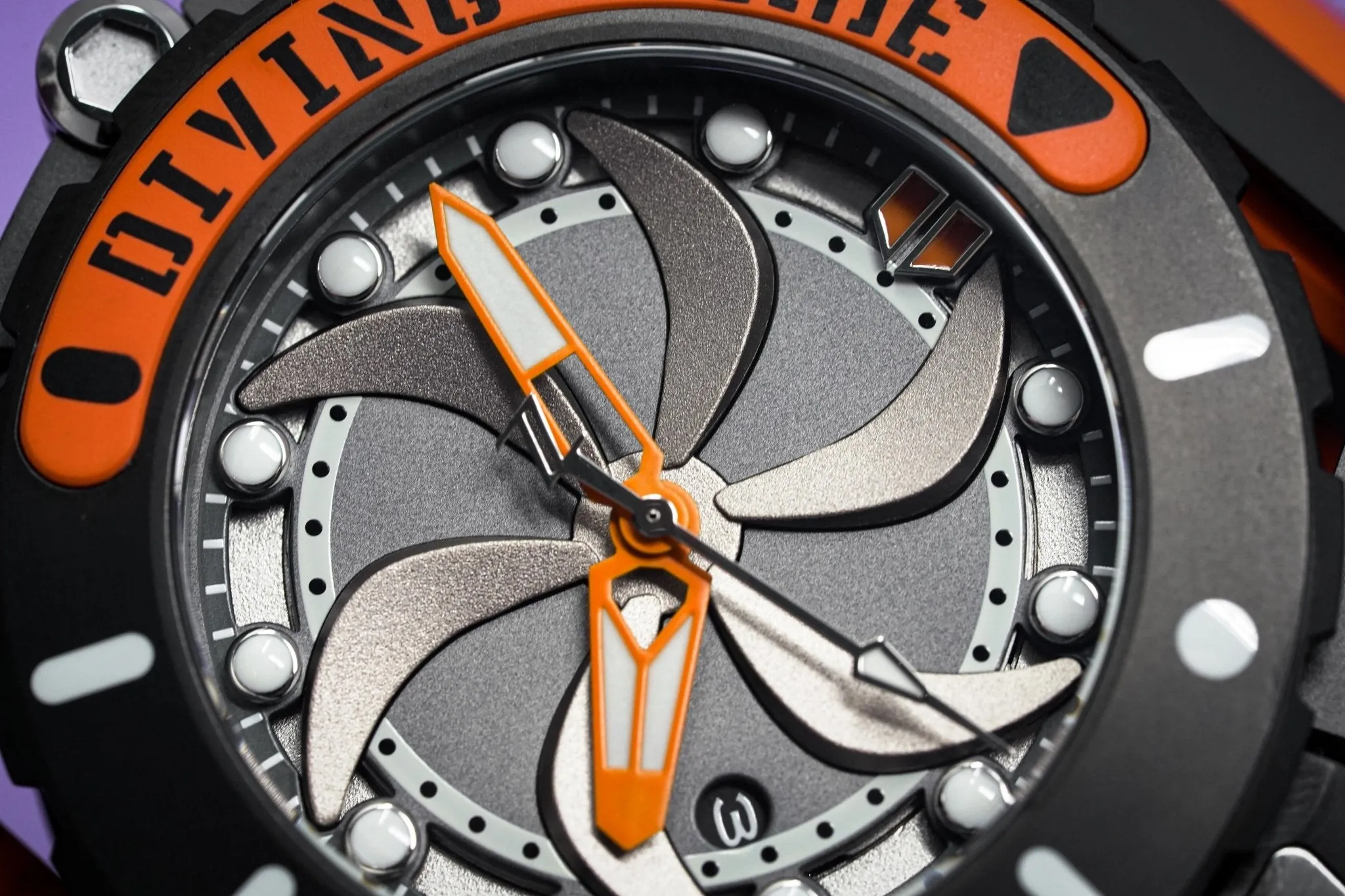 Mazzucato Automatic Reversible Watch Scuba Orange