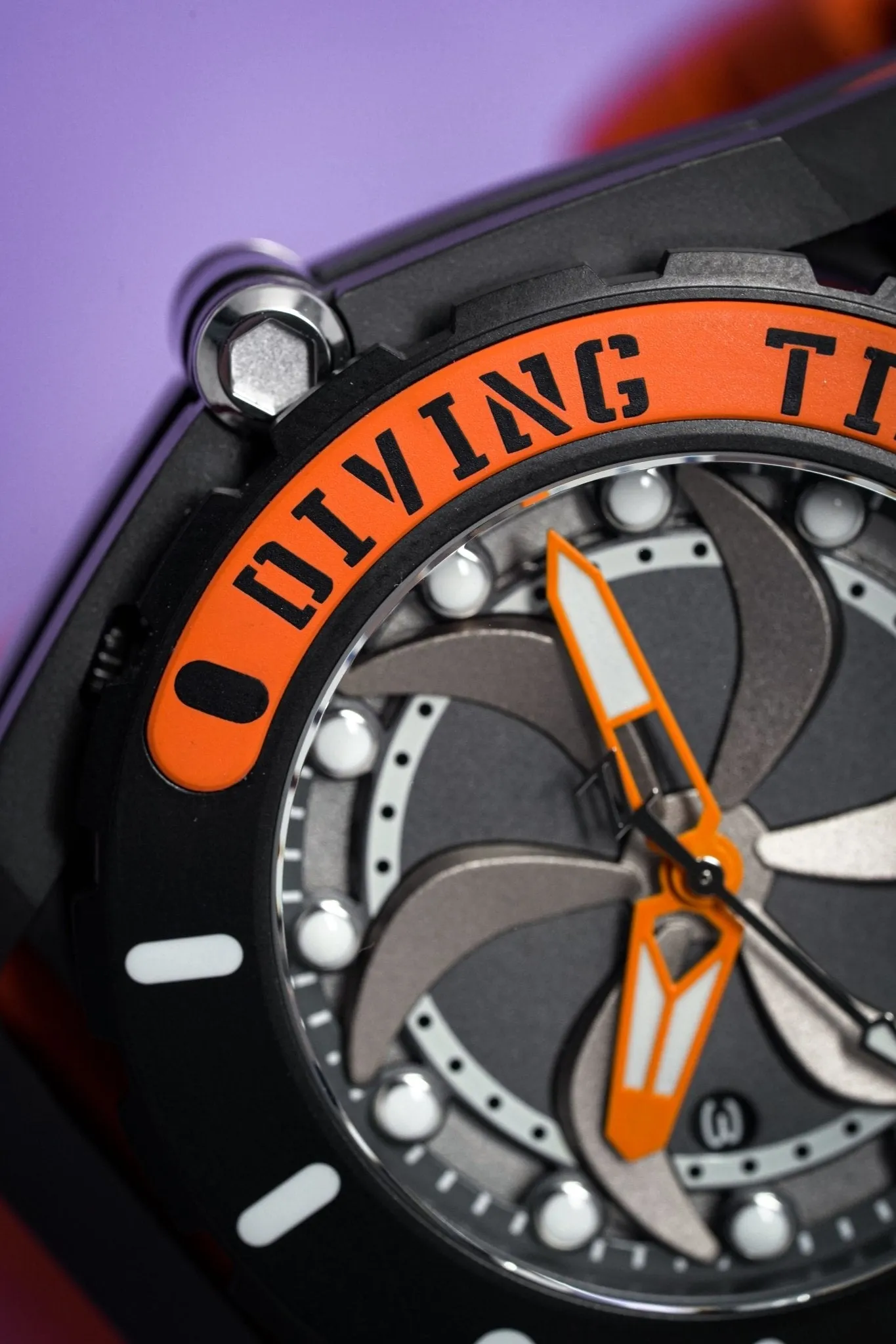 Mazzucato Automatic Reversible Watch Scuba Orange