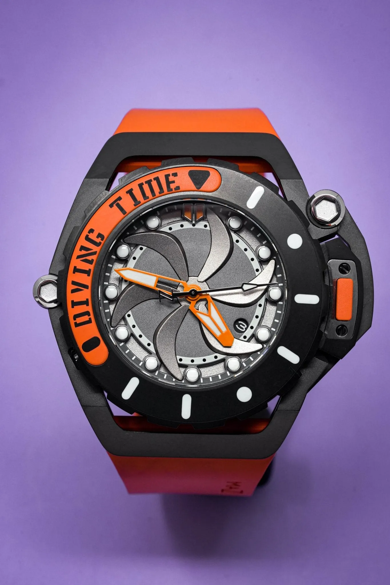 Mazzucato Automatic Reversible Watch Scuba Orange