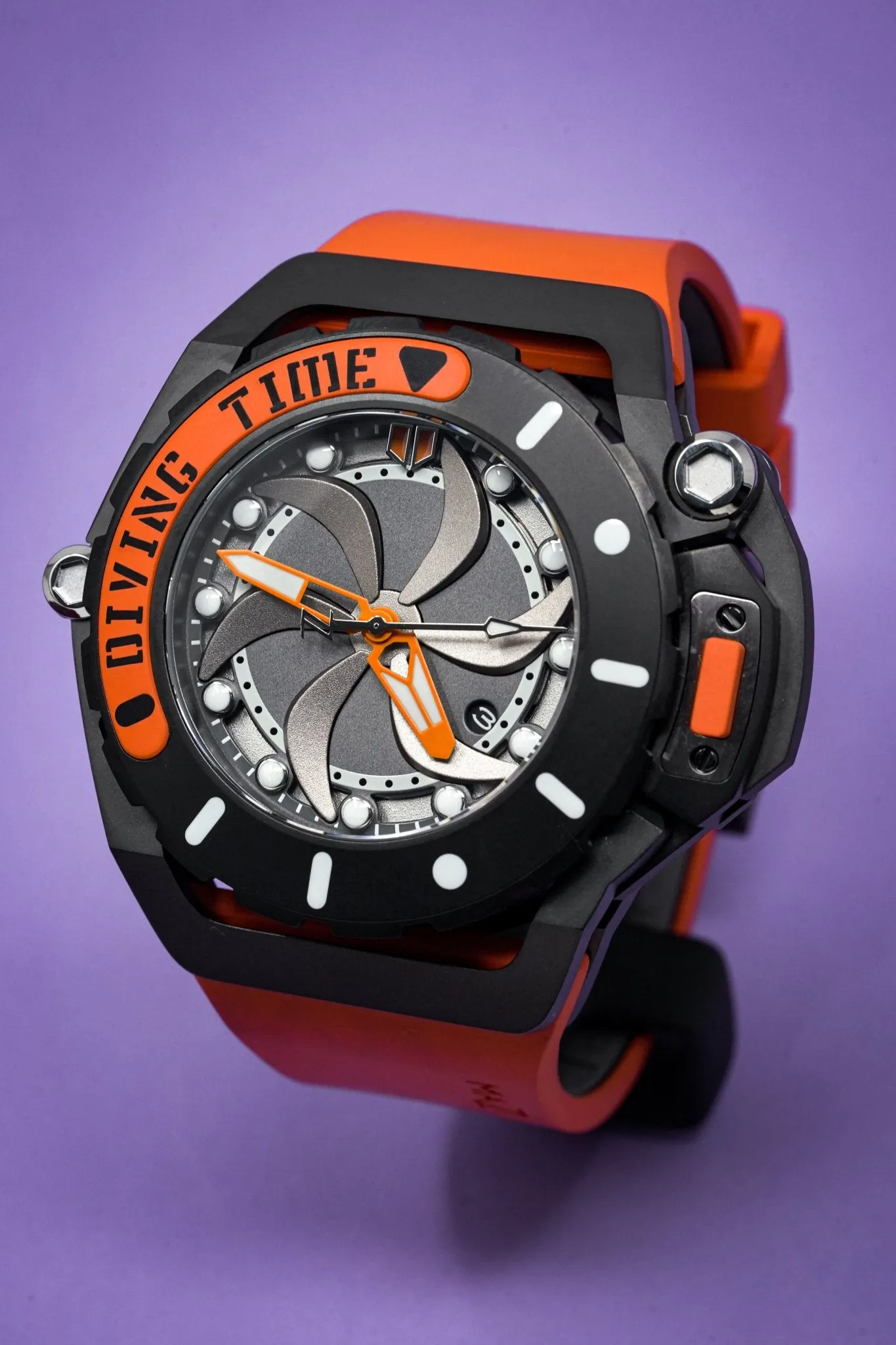 Mazzucato Automatic Reversible Watch Scuba Orange
