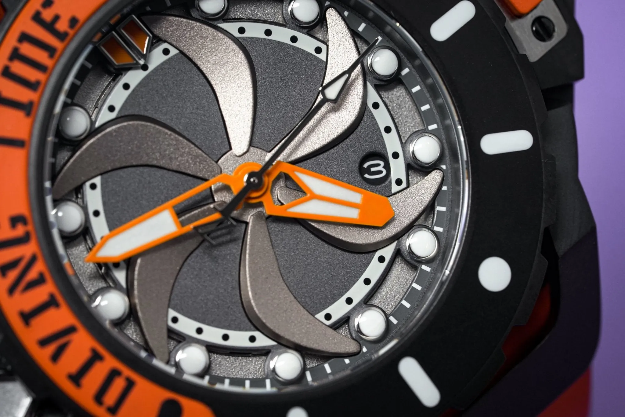 Mazzucato Automatic Reversible Watch Scuba Orange