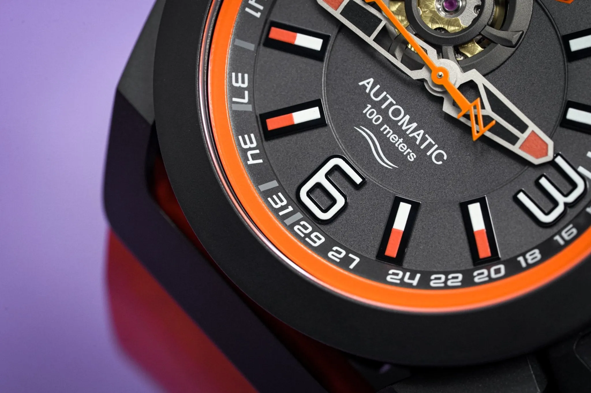 Mazzucato Automatic Reversible Watch Scuba Orange