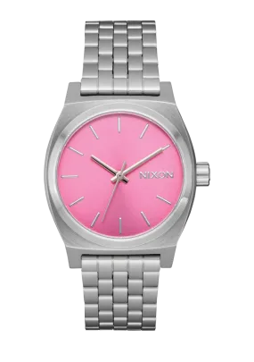 Medium Time Teller - Silver / Pink