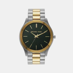 Men's Black Analog Stainless Steel Watch MK9149