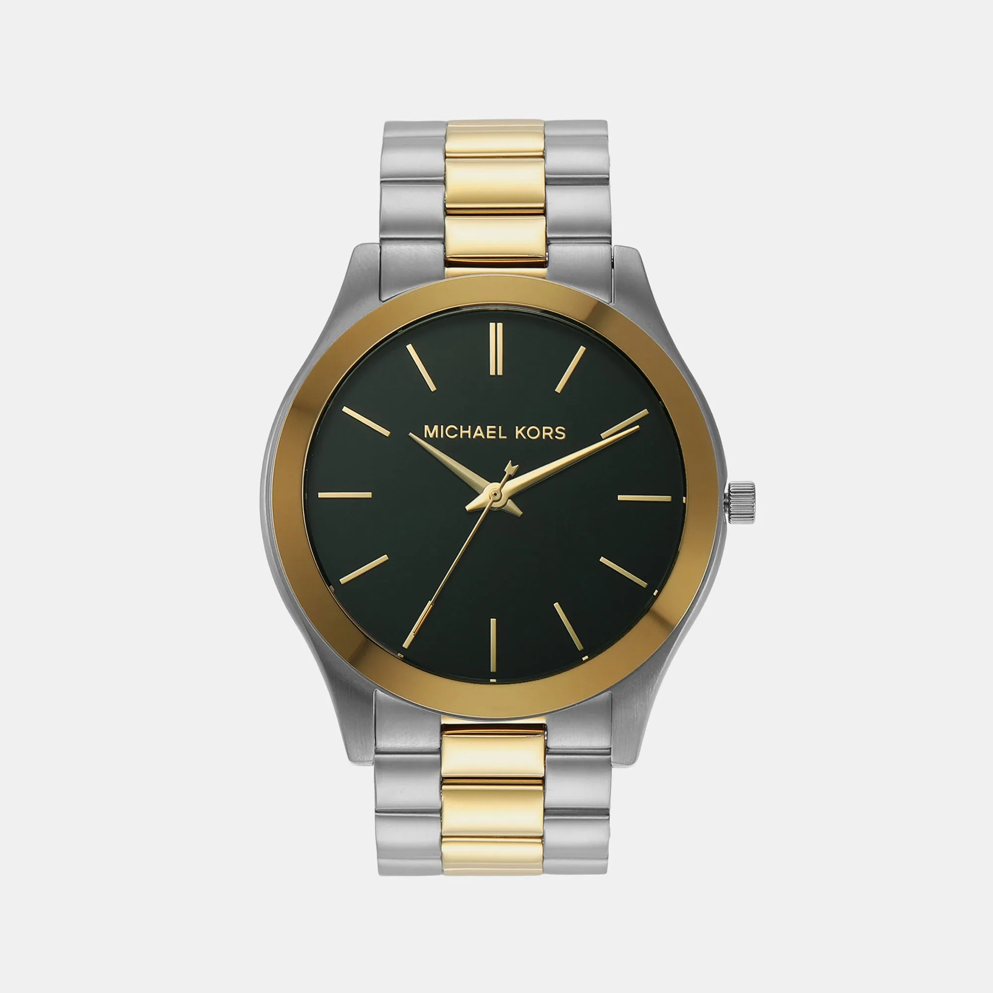 Men's Black Analog Stainless Steel Watch MK9149
