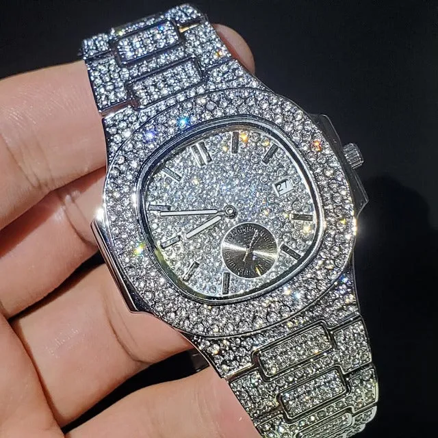 Mens Luxury Chronograph Quartz Wristwatches
