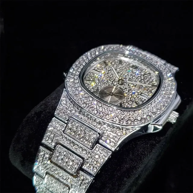 Mens Luxury Chronograph Quartz Wristwatches