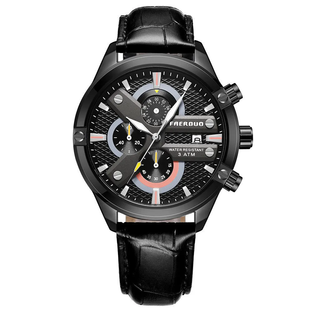 Men's Multifunctional Business 30M Waterproof Watches
