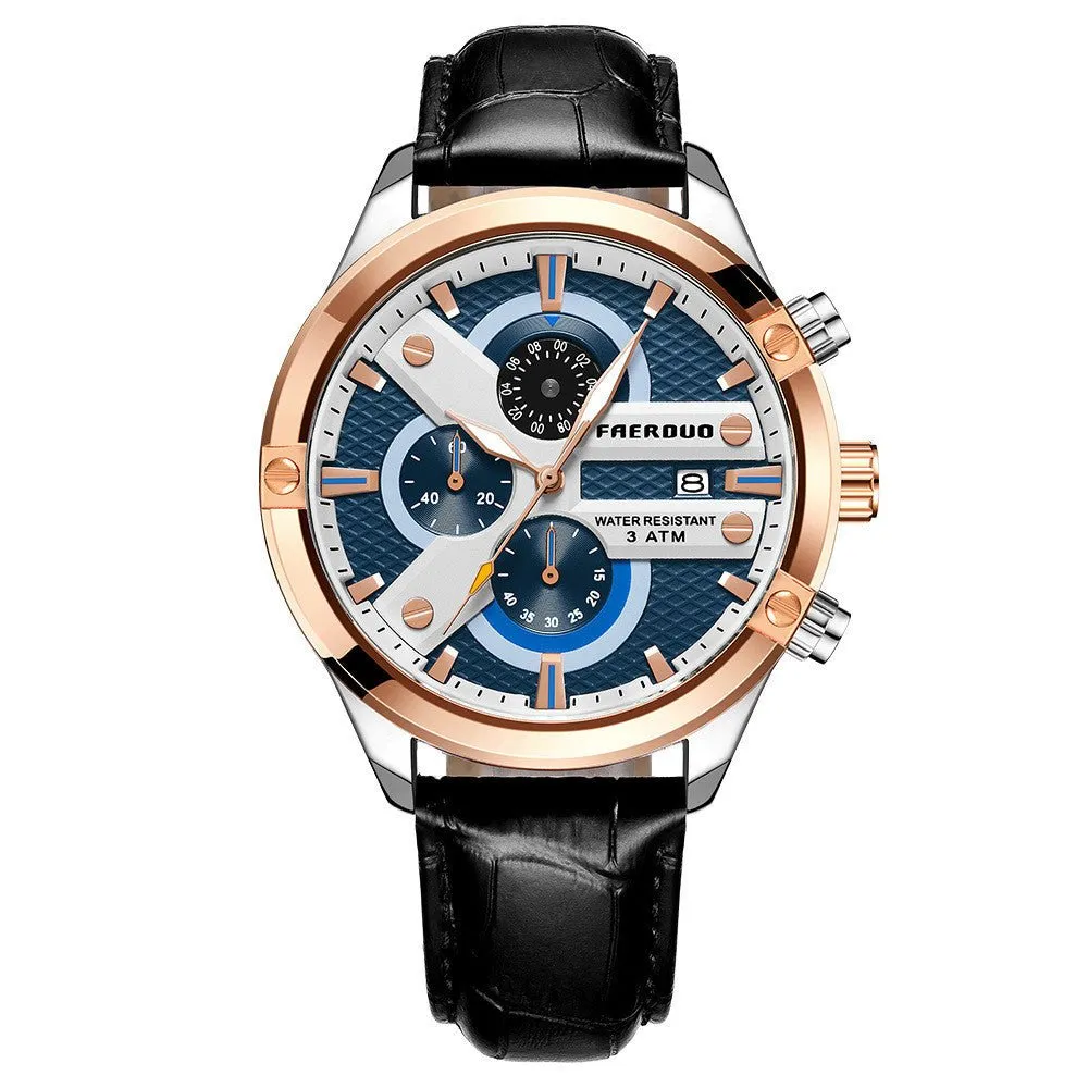 Men's Multifunctional Business 30M Waterproof Watches