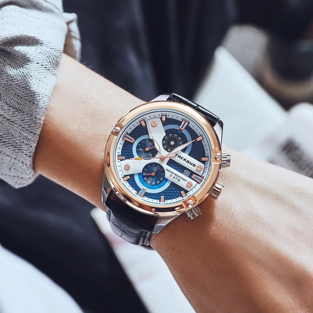 Men's Multifunctional Business 30M Waterproof Watches