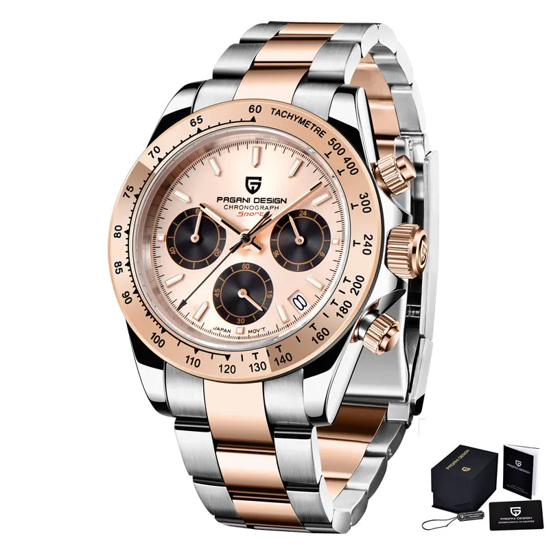 Mens Quartz Watches Automatic Date Luxury Gold Wristwatch