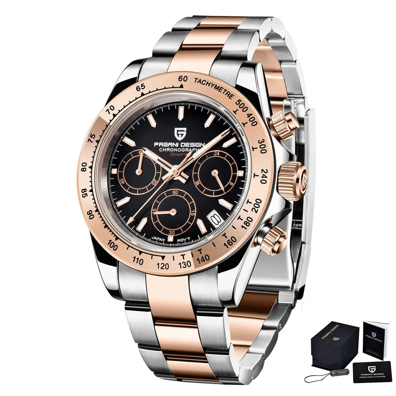 Mens Quartz Watches Automatic Date Luxury Gold Wristwatch