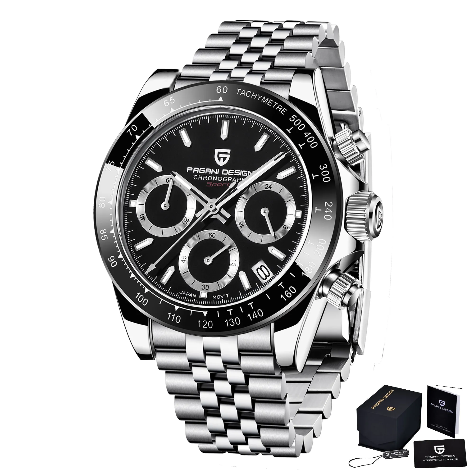 Mens Quartz Watches Automatic Date Luxury Gold Wristwatch