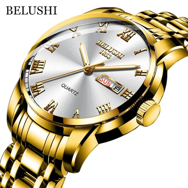 Men's Stainless Steel Luminous Business Watch