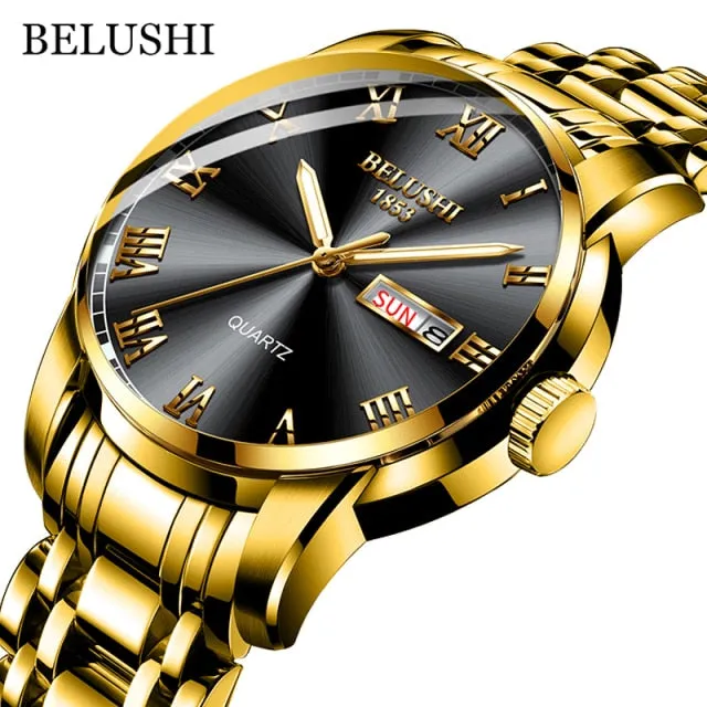 Men's Stainless Steel Luminous Business Watch