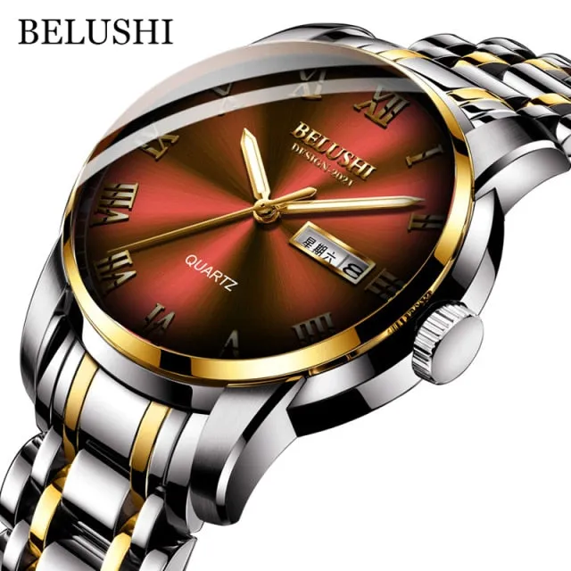 Men's Stainless Steel Luminous Business Watch