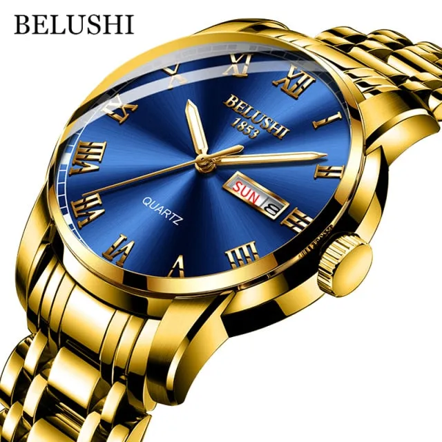 Men's Stainless Steel Luminous Business Watch
