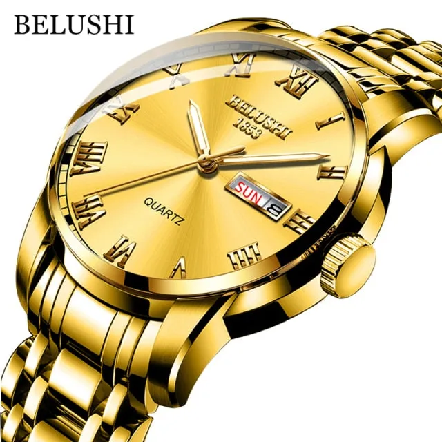 Men's Stainless Steel Luminous Business Watch
