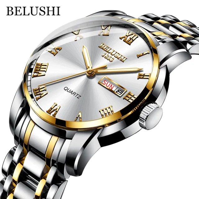 Men's Stainless Steel Luminous Business Watch