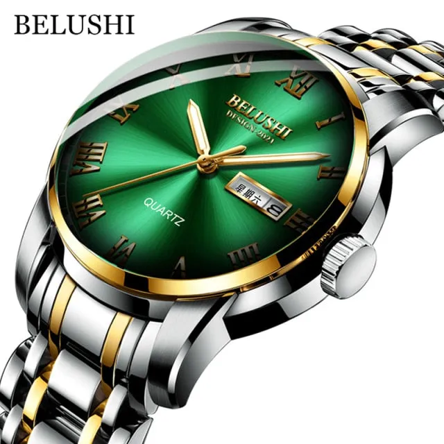 Men's Stainless Steel Luminous Business Watch