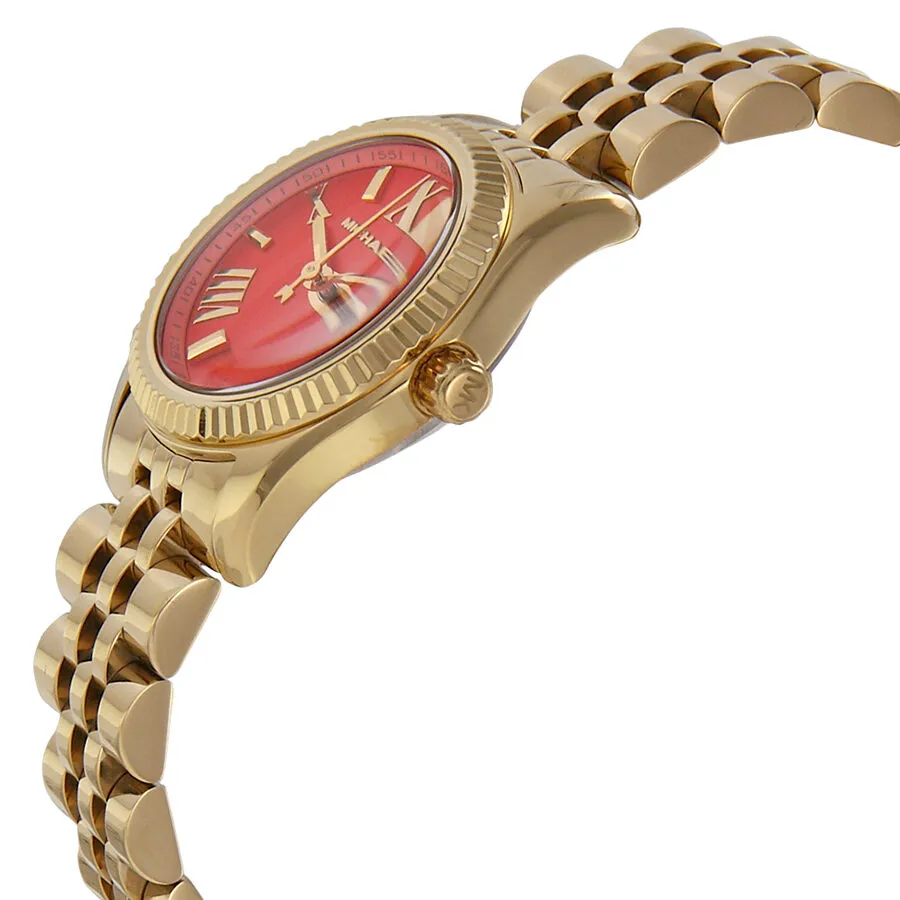 Michael Kors Lexington Petite Orange Dial Ladies Watch MK3284