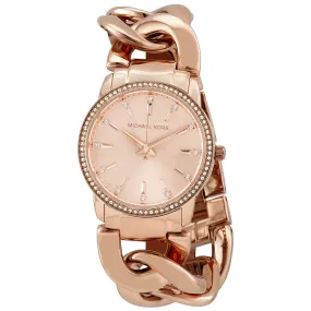 Michael Kors Nini Quartz Crystal Rose Dial Ladies Watch MK3236