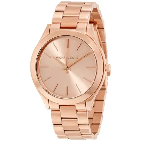 Michael Kors Runway Rose Dial Rose Gold-tone Unisex Watch MK3197