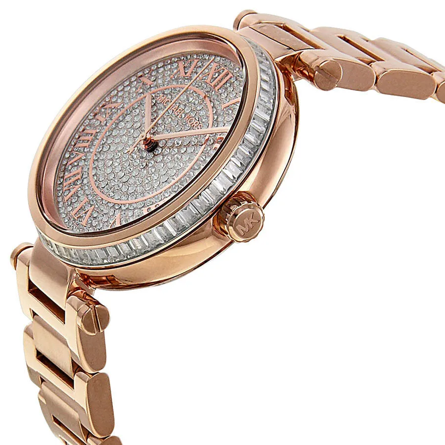 Michael Kors Skylar Crystal Pave Dial Rose gold-tone Ladies Watch MK5868