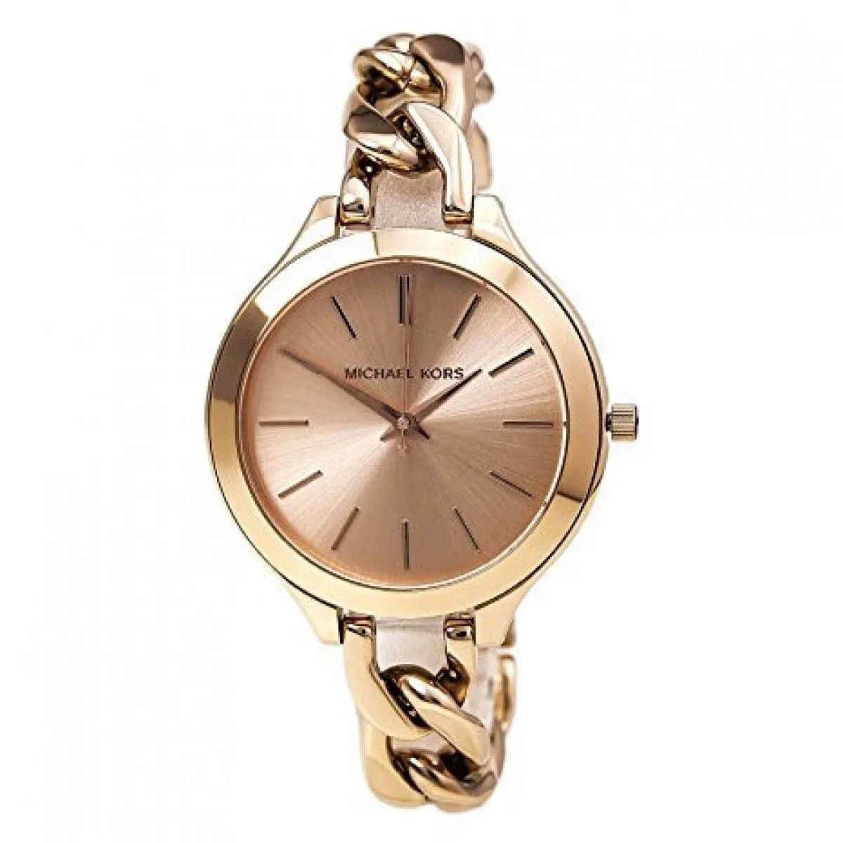 Michael Kors Slim Runway Twist Rose Dial Ladies Watch MK3223