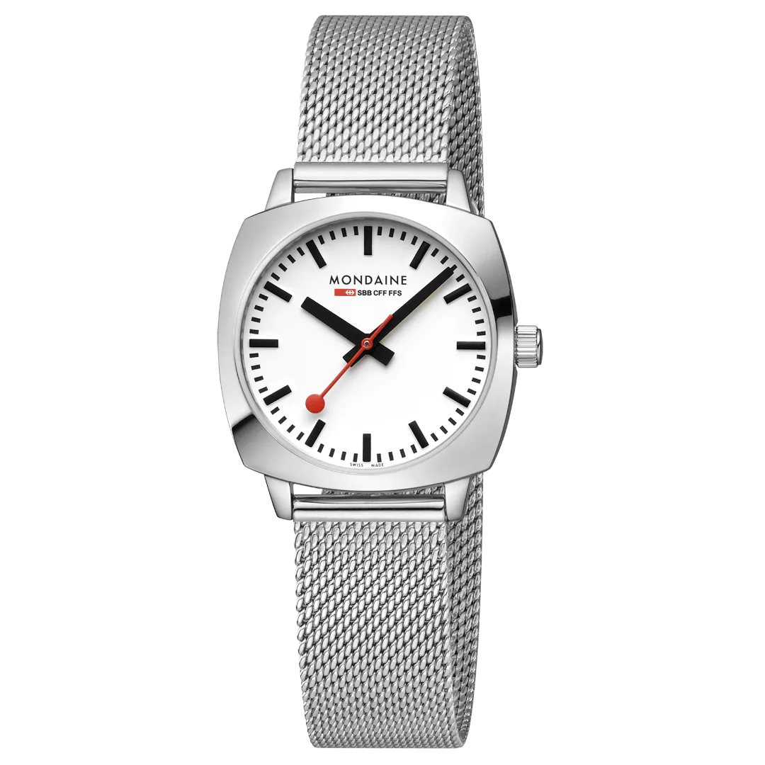 MONDAINE PETITE CUSHION, STAINLESS STEEL, 31 MM- MSL.31110.SM