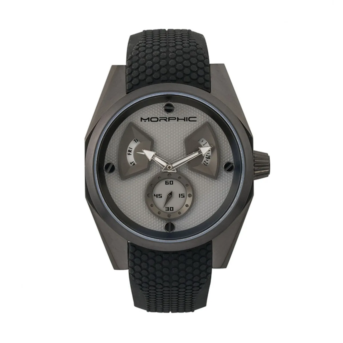 Morphic M34 Series Men's Watch w/ Day/Date - Black/Grey