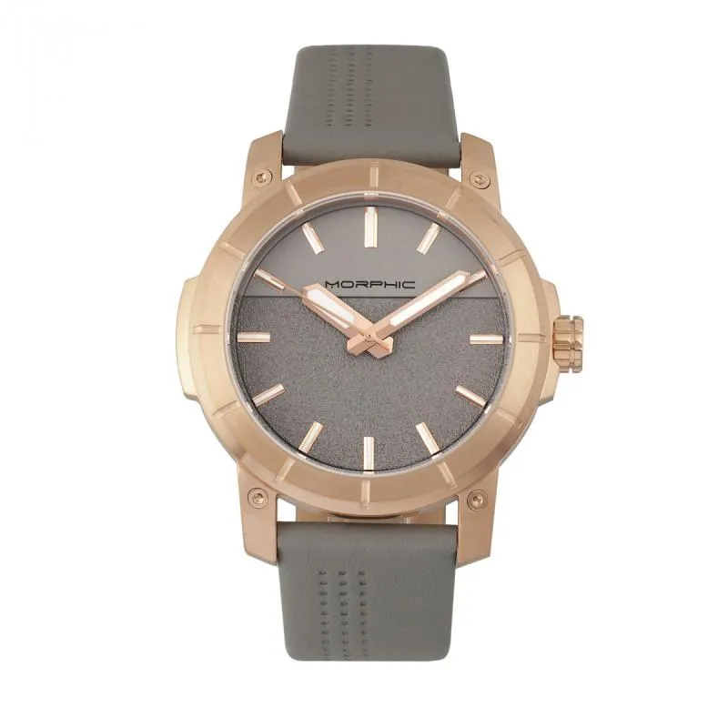 Morphic M54 Series Leather-Band Chronograph Watch