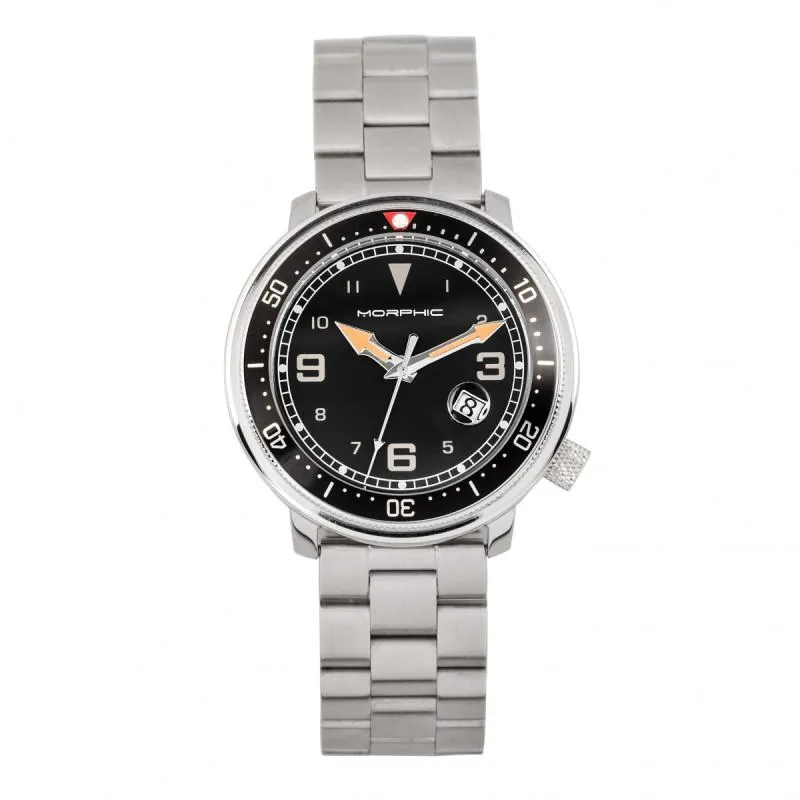 Morphic M74 Series Bracelet Watch w/Magnified Date Display