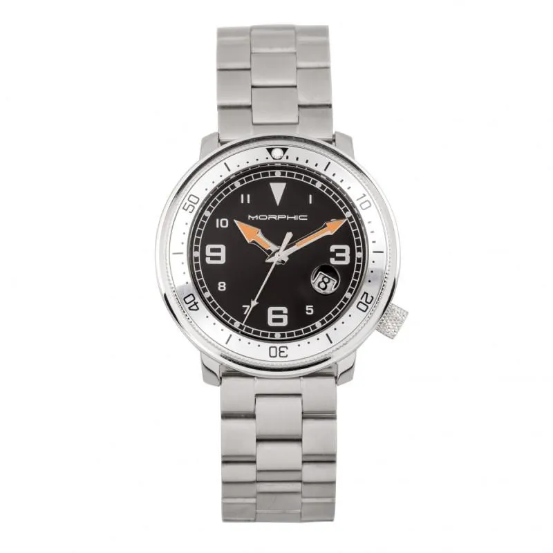 Morphic M74 Series Bracelet Watch w/Magnified Date Display