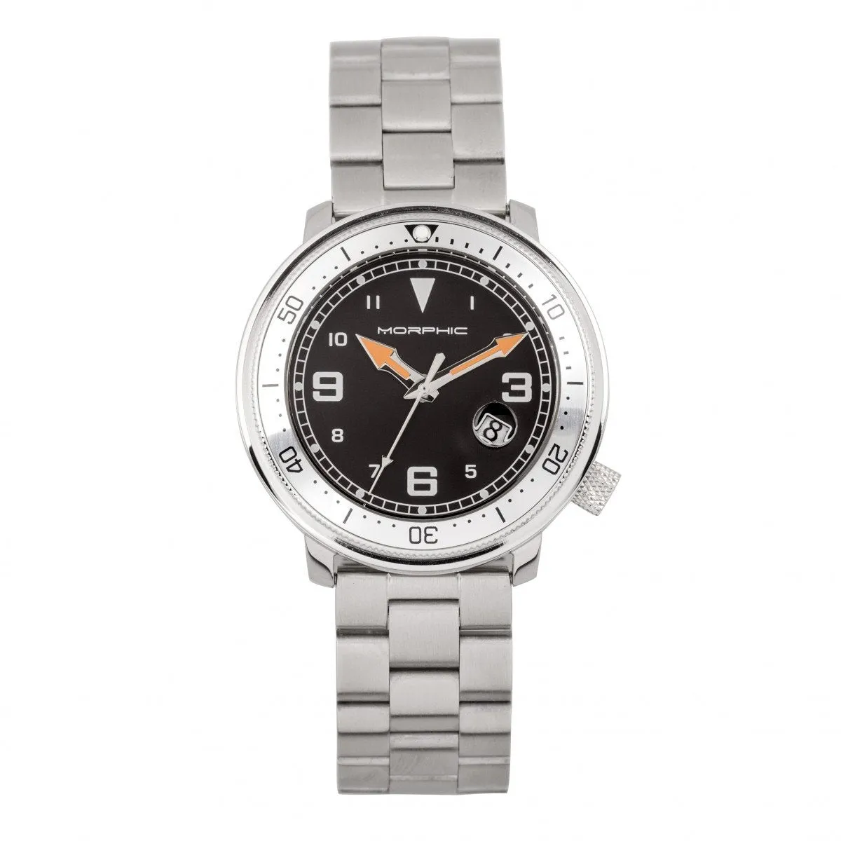Morphic M74 Series Bracelet Watch w/Magnified Date Display