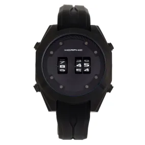 Morphic M76 Series Drum-Roll Strap Watch - Black