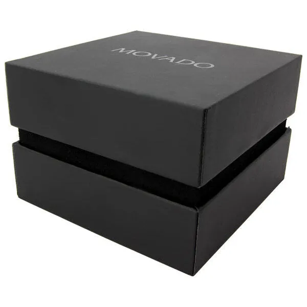 Movado Concerto Black Dial Stainless Steel Ladies Watch 0606419