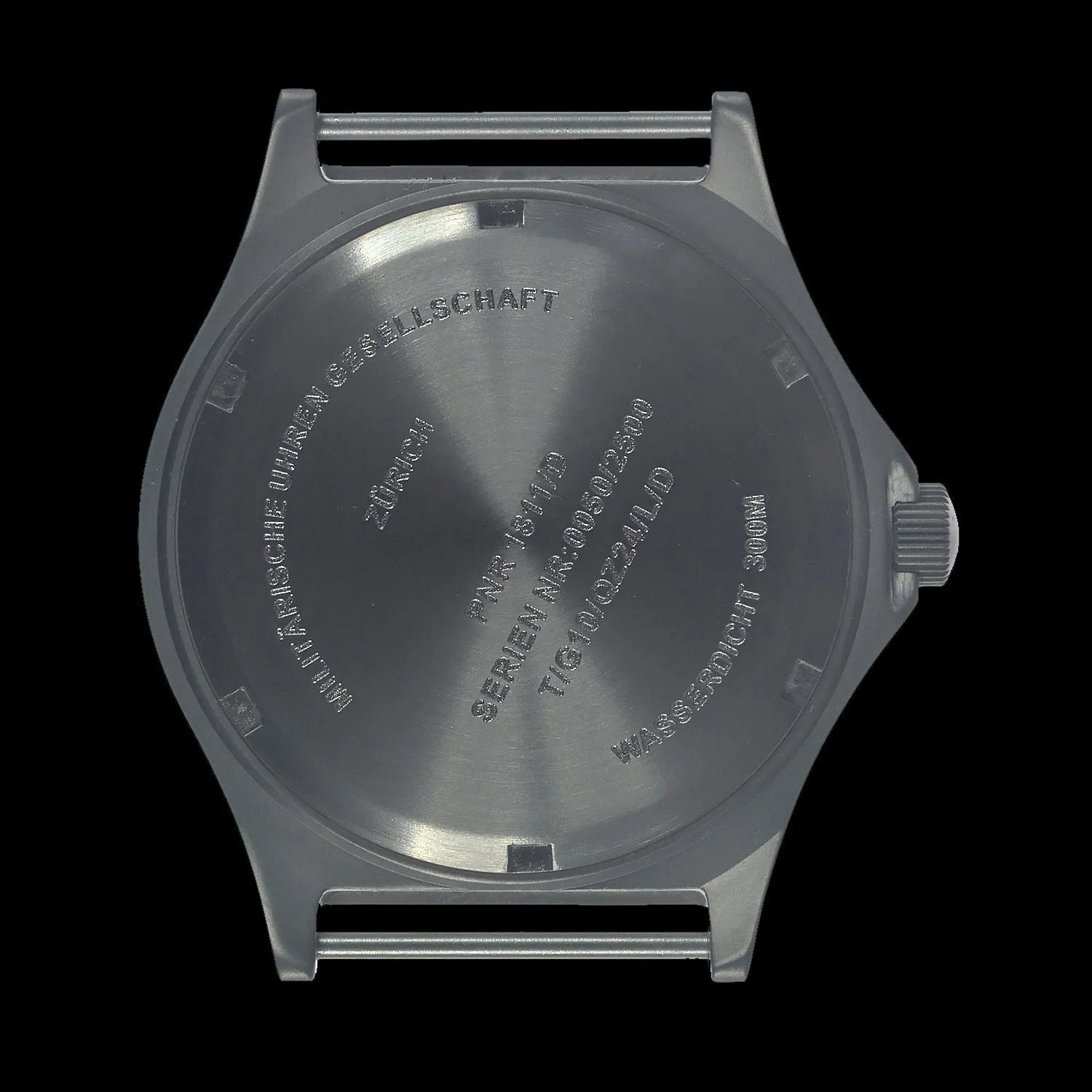 MWC Titanium General Service Watch, 300m Water Resistant, 10 Year Battery Life, Luminova, Sapphire Crystal and 12/24 Dial Format (Date Version)