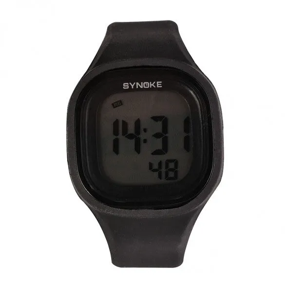 New Fashion Unisex Waterproof Silicone Candy Color Square LED Digital Casual Sports Wrist Watch