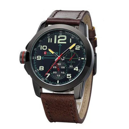 New watches men military watch fashion business watch man leather strap casual Wristwatches