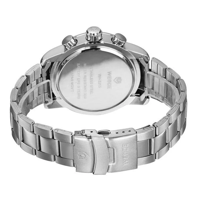Newest WEIDE Unique Men's Wristwatch Military Watches Analog-Complete Calendar Display Japan Miyota Quartz Watch 30m Waterproof