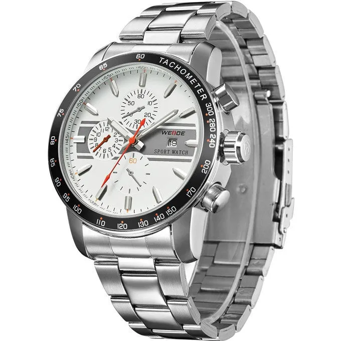Newest WEIDE Unique Men's Wristwatch Military Watches Analog-Complete Calendar Display Japan Miyota Quartz Watch 30m Waterproof
