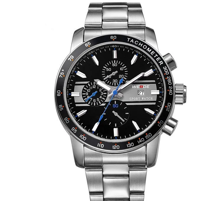 Newest WEIDE Unique Men's Wristwatch Military Watches Analog-Complete Calendar Display Japan Miyota Quartz Watch 30m Waterproof