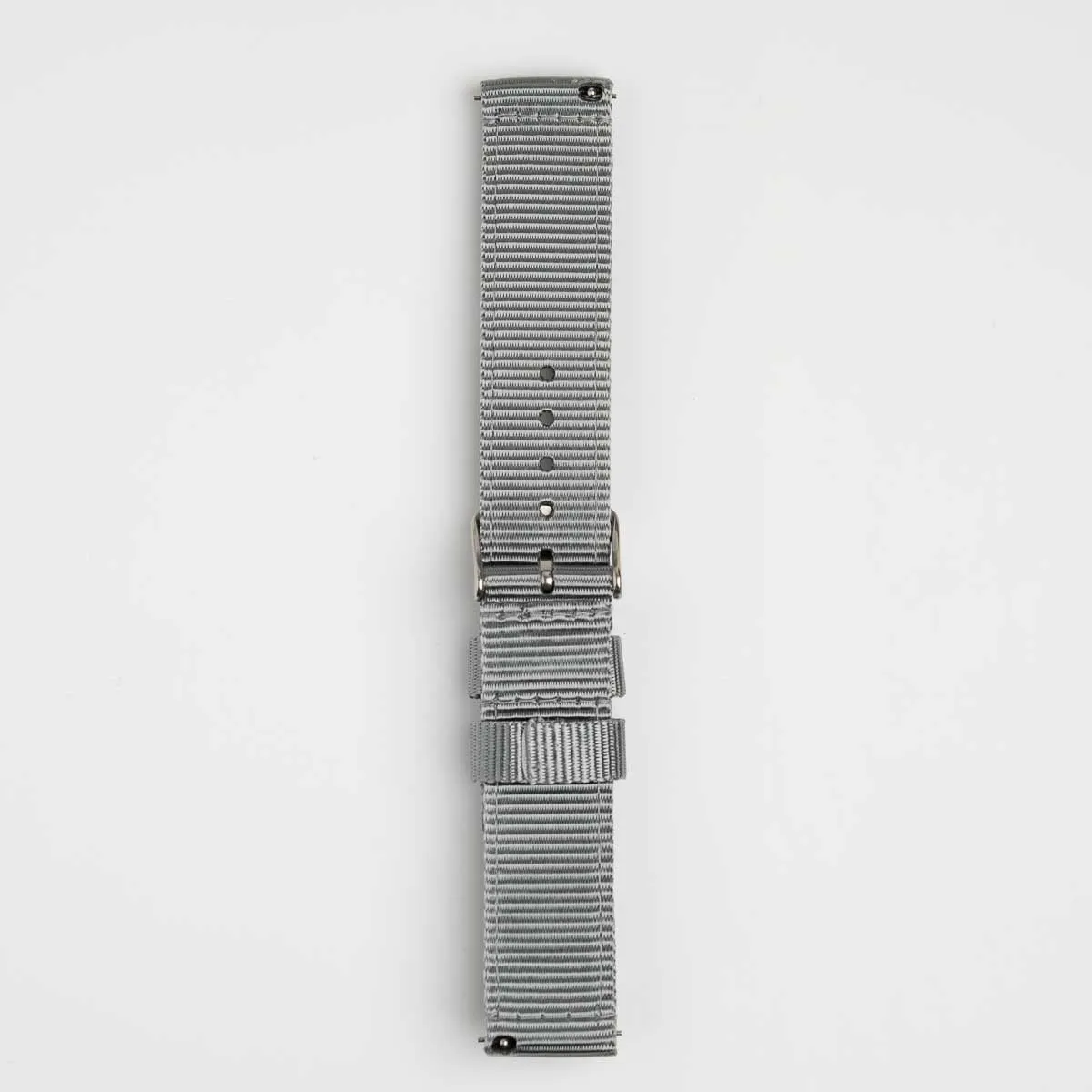 Nylon Quick Release Grey Watch Strap