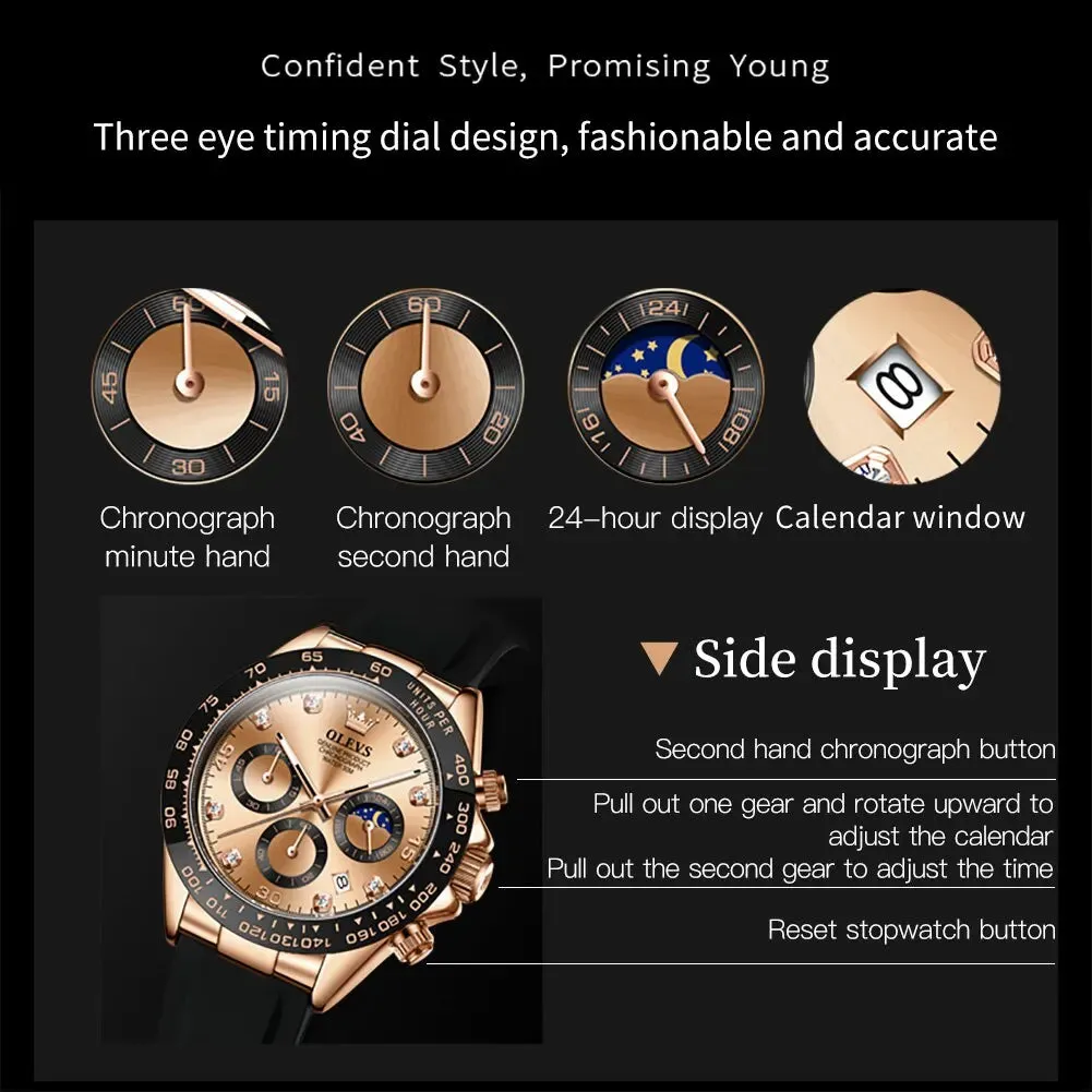 OLEVS® Luxury Men Watch Quartz
