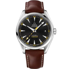 Omega Seamaster Aqua Terra 150M 41.5 mm, steel on leather strap