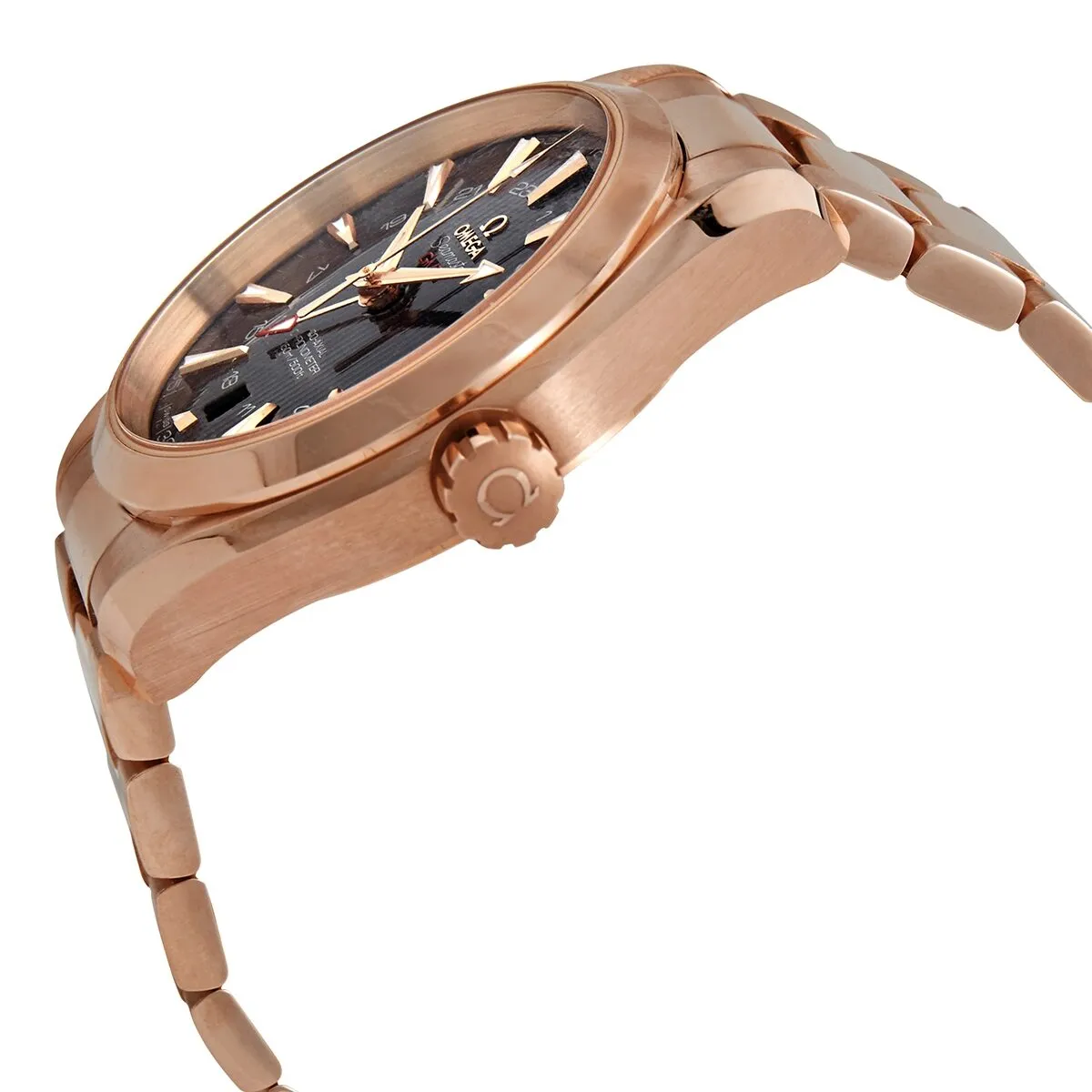 Omega Seamaster Aqua Terra Black Dial 18k Rose Gold Men's Watch 23150432206002