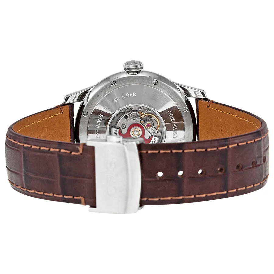Oris Artelier Complication Silver Dial Brown Leather Men's Watch 01 582 7689 4051-07 5 21 70FC