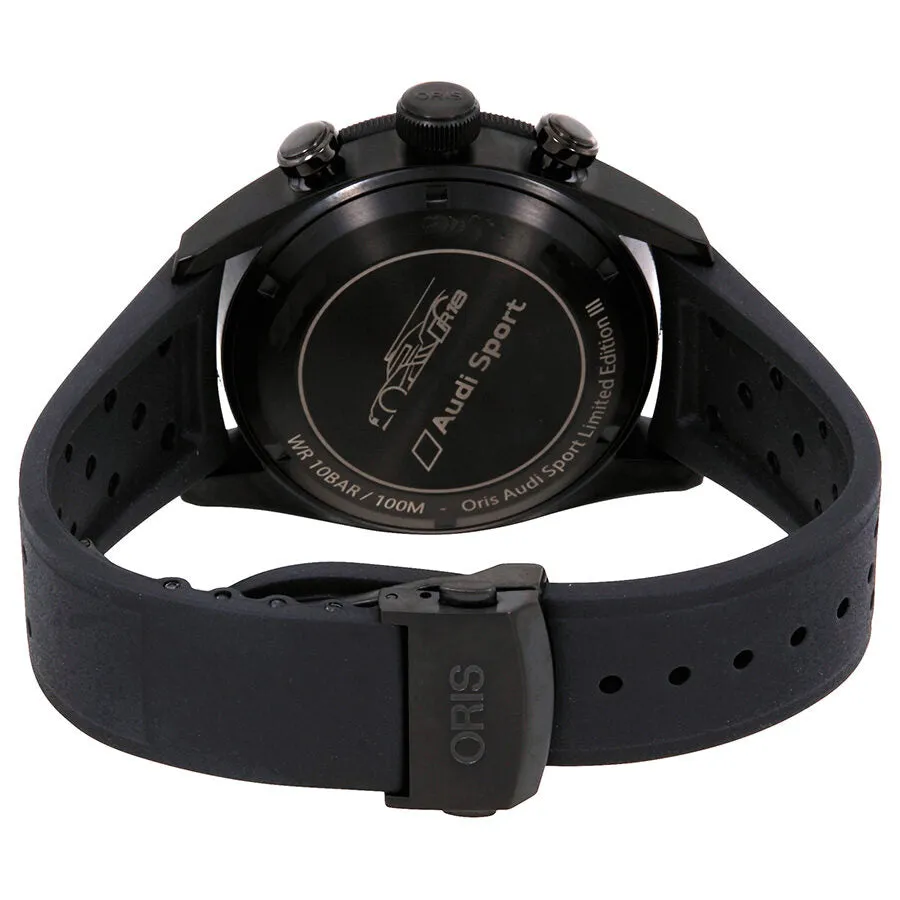 Oris Audi Sport Chronograph Black Dial Men's Watch 01 774 7661 7784-Set RS